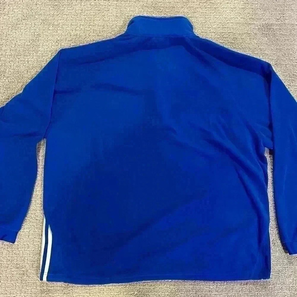 Kansas Jayhawks Adidas ClimaWarm 1/4 Zip Fleece pullover size XL color Blue - Picture 5 of 5